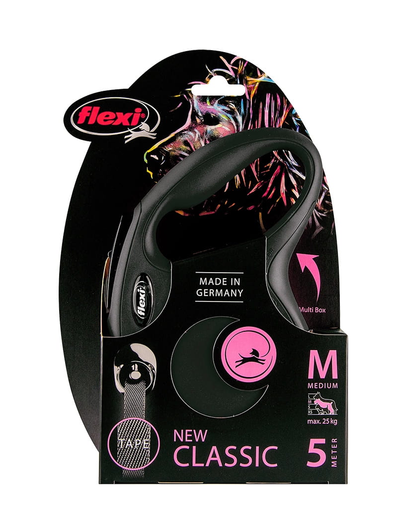 Flexi New Classic S taśma 5m CZARNY do 25kg 1.jpg